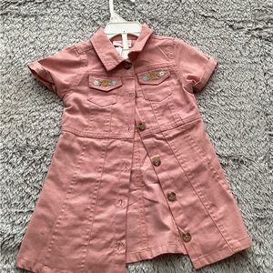 Little Lass Pink Casual Kids Dress